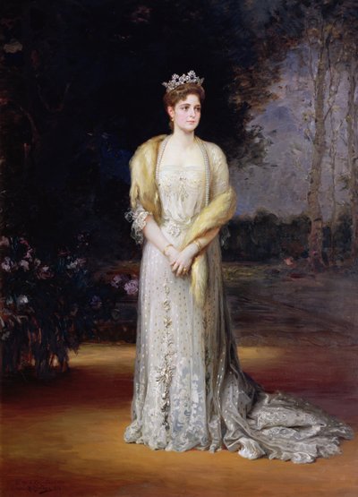 Porträt der Kaiserin Alexandra Fjodorowna, 1914 von Jakov Jakovlevich Veber